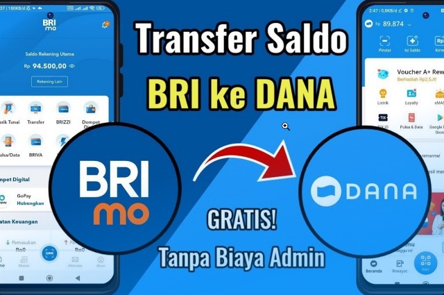 Cara TF BRI ke DANA