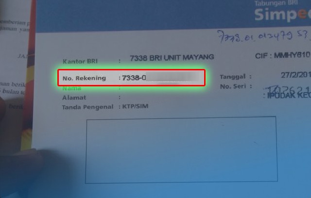 No Rek BRI Depannya Berapa? Cek Lengkapnya 1 No Rek BRI Depannya Berapa